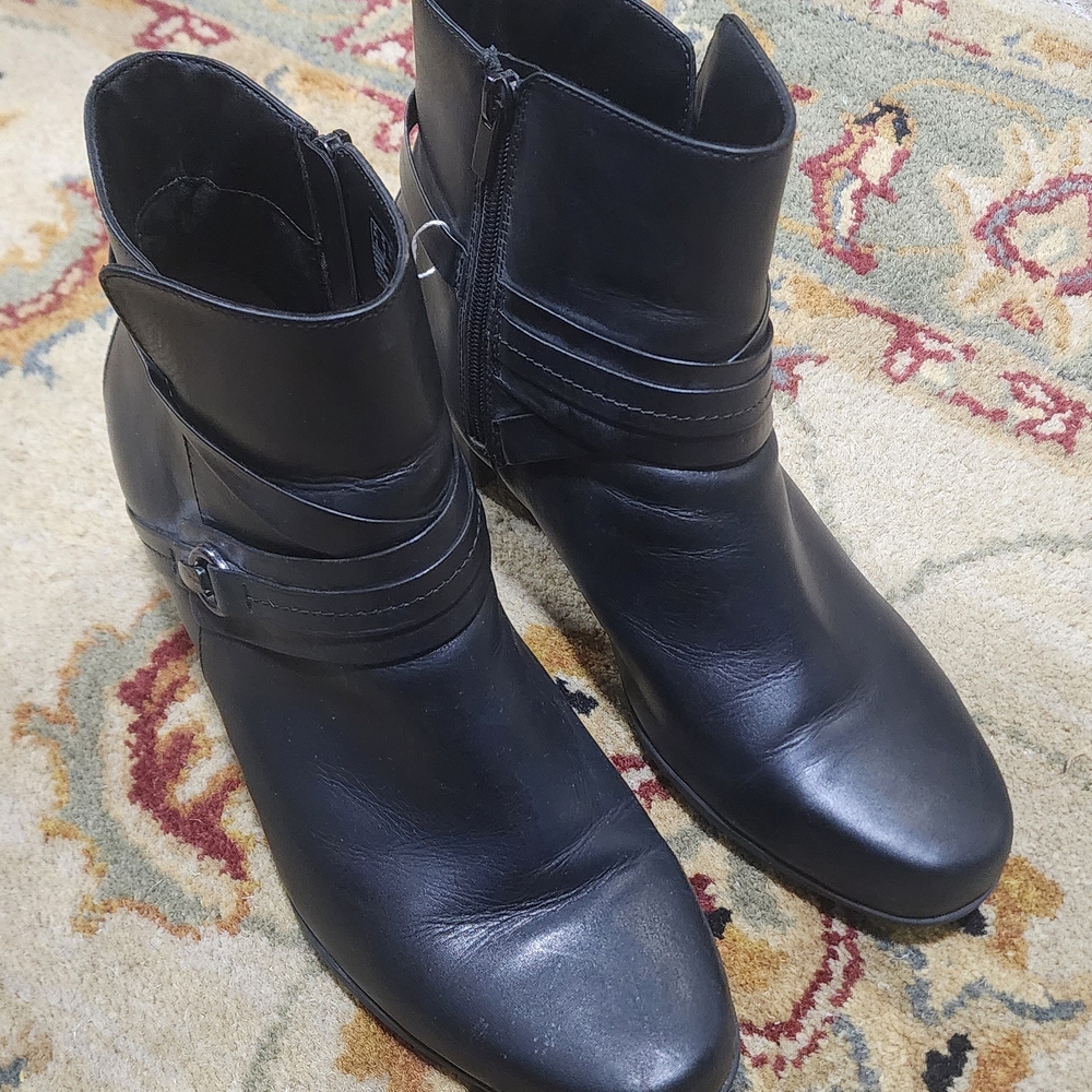 Clarks Black Ankle Boots